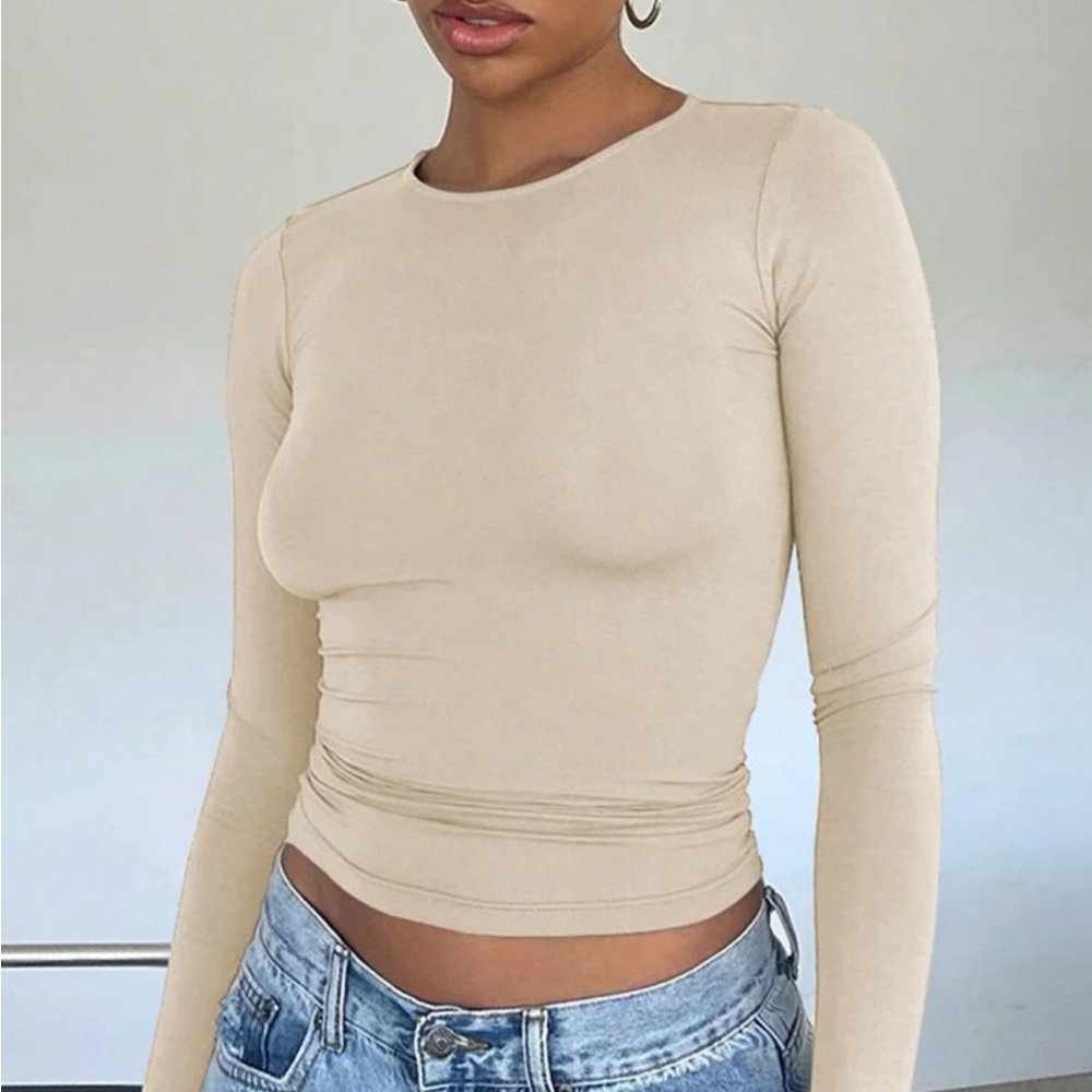 Ruched Crop Tee Top ❤️